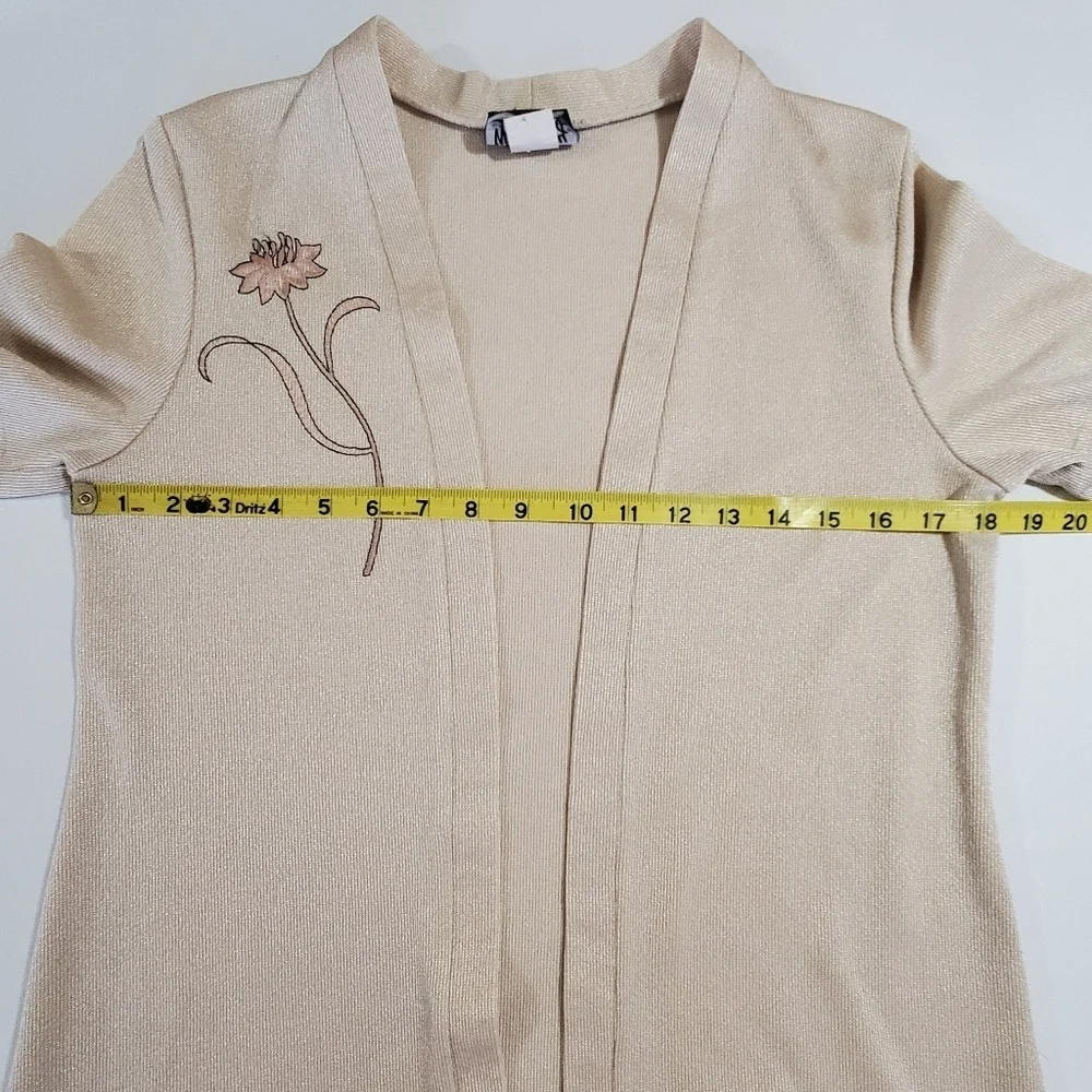 7316 * Whirlaway Frocks Vintage Tank Dress & Cardigan Jacket Set Cream Size 8 - Picture 14 of 16